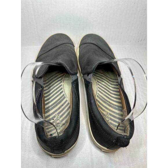 Taos Size 8 Twin Gore Lux Walking Shoes Slip On Leather Sneakers Black Casual - Picture 8 of 11